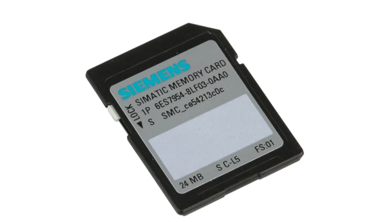 Siemens 6ES79548LF030AA0 Simatic S7 Memory Card. 24 Mb