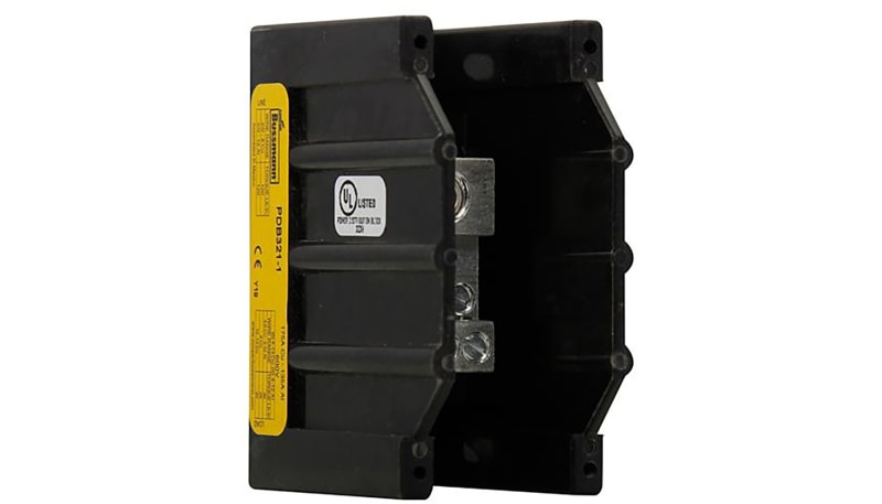 Bussmann by Eaton PDB321-1 Power Distribution Block;1 Pole;200kA/100kA ...