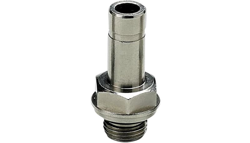 Metal Work Pneumatic 2006003 Threaded Adapter, brass, 1/4BSP thrd, 4mm post