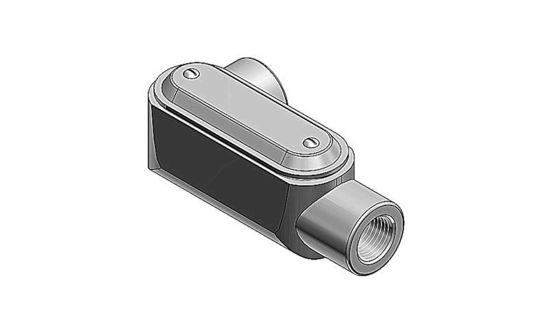 T&B Fittings by ABB LL37CG-TB Form 7 (LL) Pre-Assembled Conduit Body, 1 ...