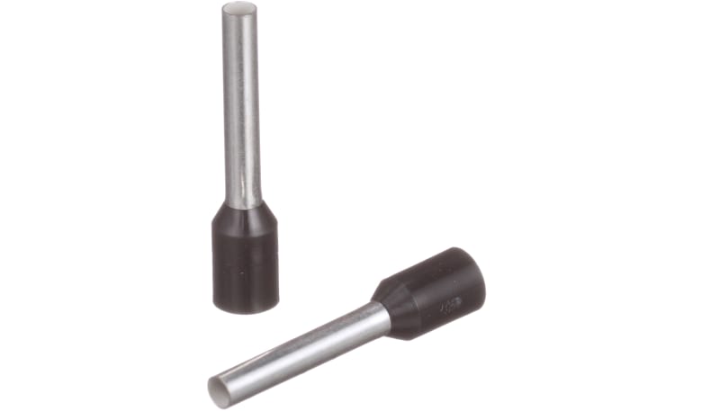 Panduit FSD78-12-D Insulated Ferrule, single Wire, 16AWG, black DIN end ...