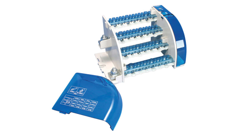 nVent ERIFLEX 563995 Distribution Block,4 Pole,400A,1 Line Side,14