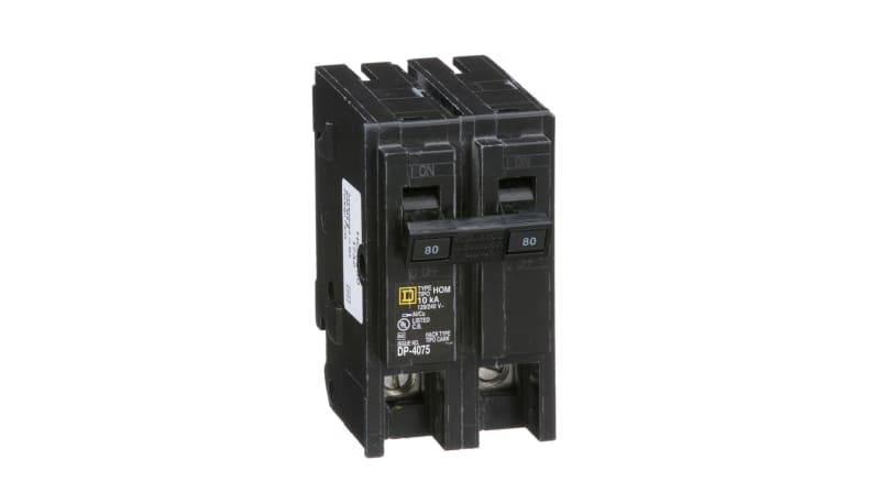 Square D HOM280 Miniature Circuit Breaker 120/240V 80A