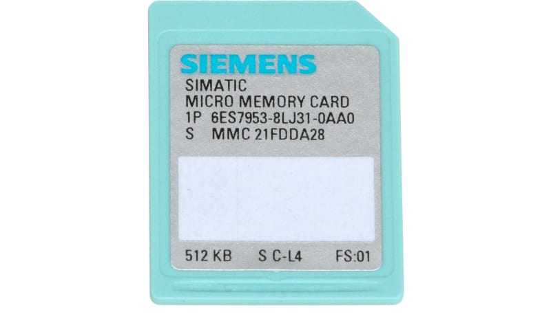 Siemens 6ES79538LJ310AA0 Micro Memory Card 512 kB for Program