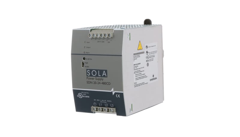 SolaHD SDN20-24-480CD DIN Rail Power Supplies 480W 24V DIN P/S 380