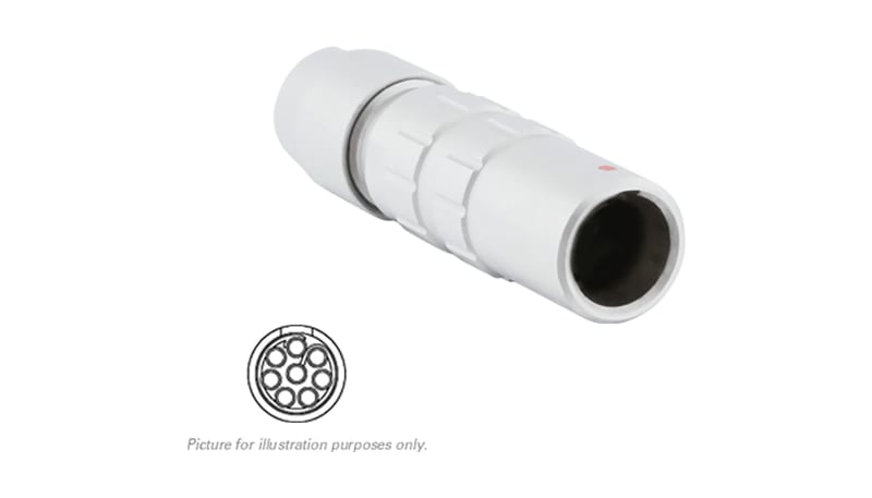 Souriau-Sunbank by Eaton JBXPC1G08FSSDSR In line cable receptacle, IP40 ...