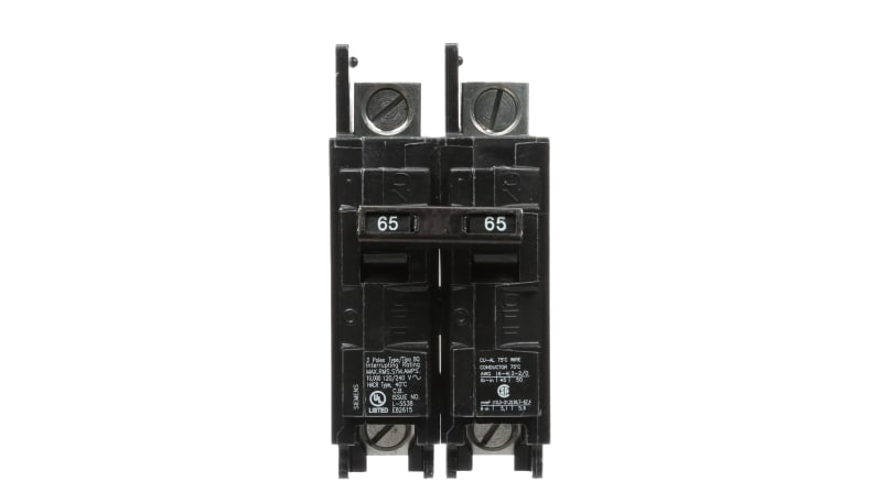 Siemens BQ2B065L Circuit Breaker BQ 2P 120/240V 65A 10K LUG