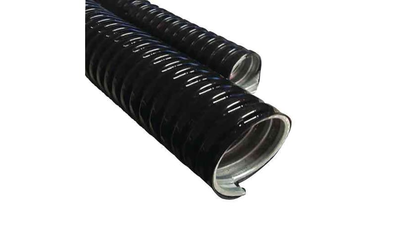 Essentra Components CF3140A Metal Tubing;PVC Coated;1 In Dia;Black ...