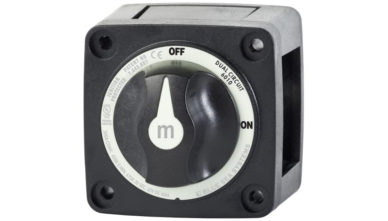 Blue Sea Systems 6010200-BSS Switch Battery M DualCirc Blk