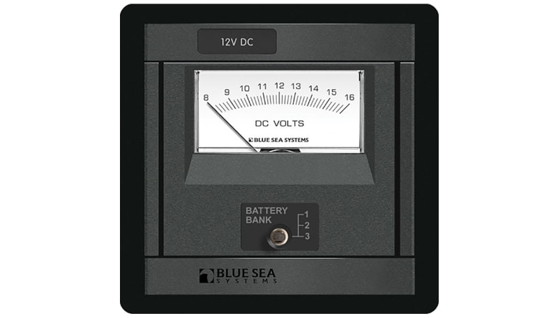 Blue Sea Systems 1473-BSS Panel 360 DC 8 - 16V Analg VMtr