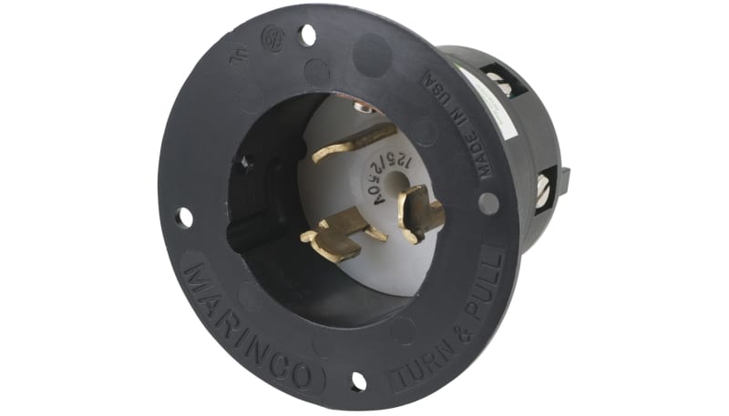 Marinco Power Products CS6375 50A 125/250V Flanged Inlet