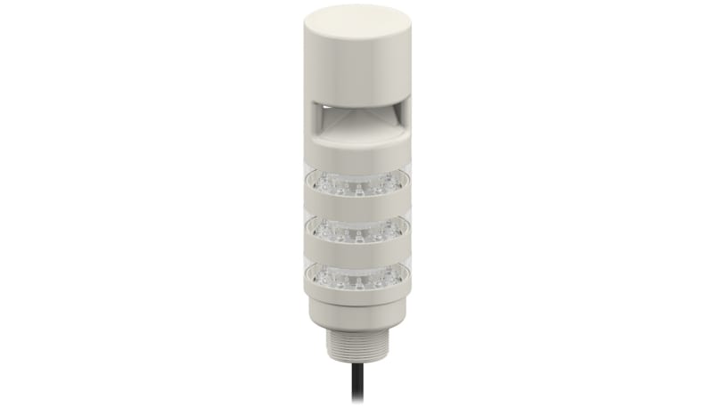 Banner Engineering TL50BLYB1W2AOS4IC Beacon Tower Light;Gray Housing;3 ...