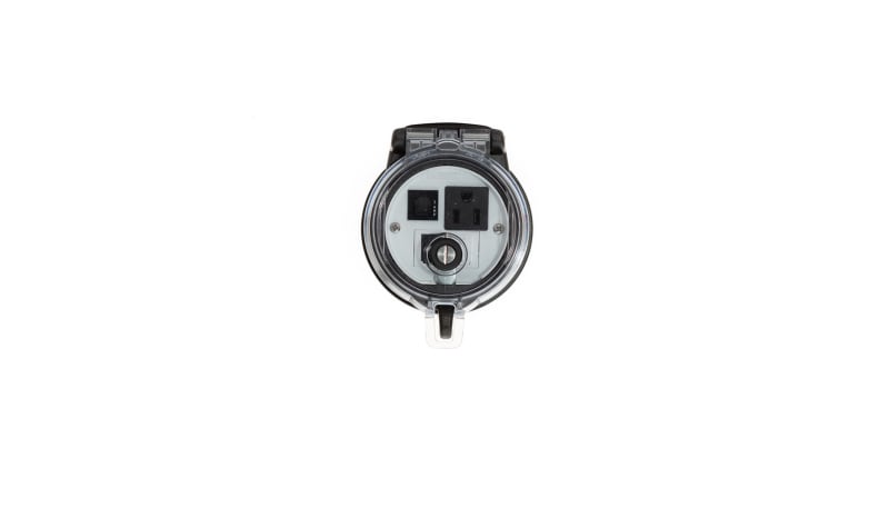 Panduit DAP3BC-S3-6 Data Access Port, 3in. Base, Simplex Outlet, 3 Amp ...
