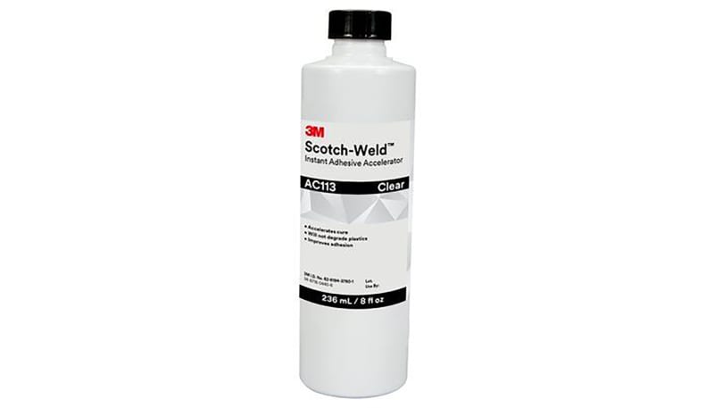3M AC113 Adhesive Accelerator,General Purpose,Clear/Light Amber,8 Fluid ...