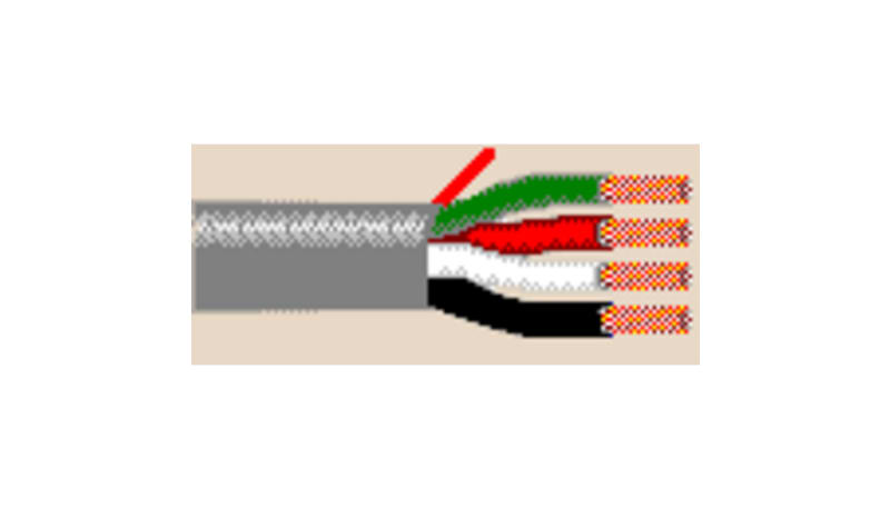 Belden 5302UP 0051000 Audio Cable, 18Awg/4C BC, Unshielded, PVC, Dark Green