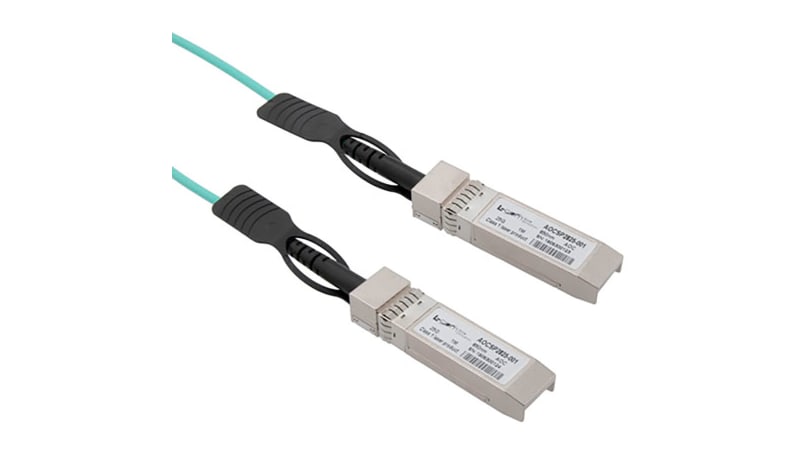 L-com AOCSP2825-010 Active Optical Cable SFP28 28Gbps, 10 Ms, MSA ...