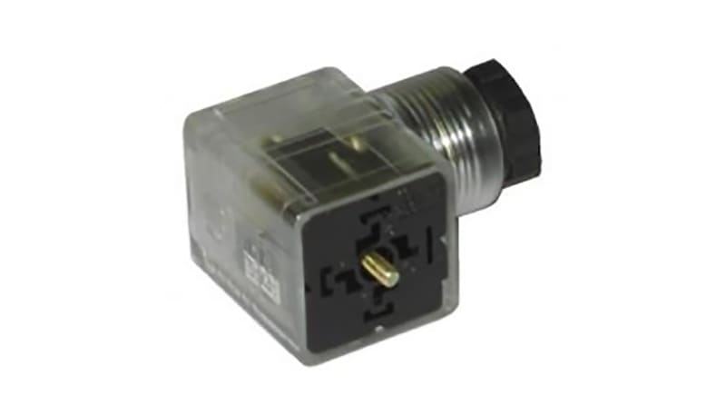 RS PRO 8962076 DIN43650 Type A 2P+E Female PG11 10A 120VAC M3 Screw ...