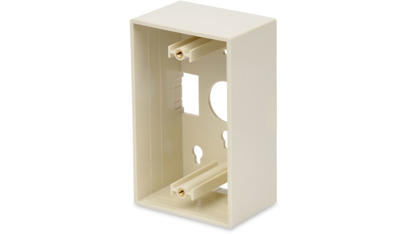 Belden AX104129 KeyConnect Single-Gang Surface Adapter Box, White