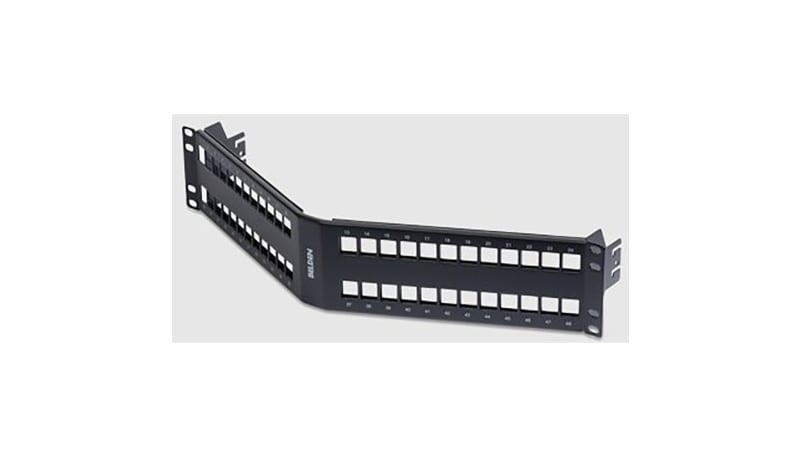 Belden RVMPPF2U48BK RevConnect Patch Panel, 48-Port, 2U, Black