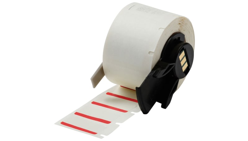 Brady M61-17-494-RD Color Polyester Labels, 0.5