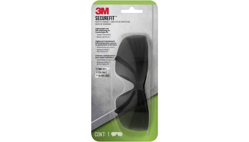 3M SF201G1-DC 3M SecureFit201 Eyewear Anti-Fog, SF201G1-DC, Gray, Gray ...