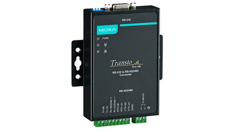 Moxa TCC-100I Industrial RS-232/422/485 Converter, 2kV Isolation, TCC ...