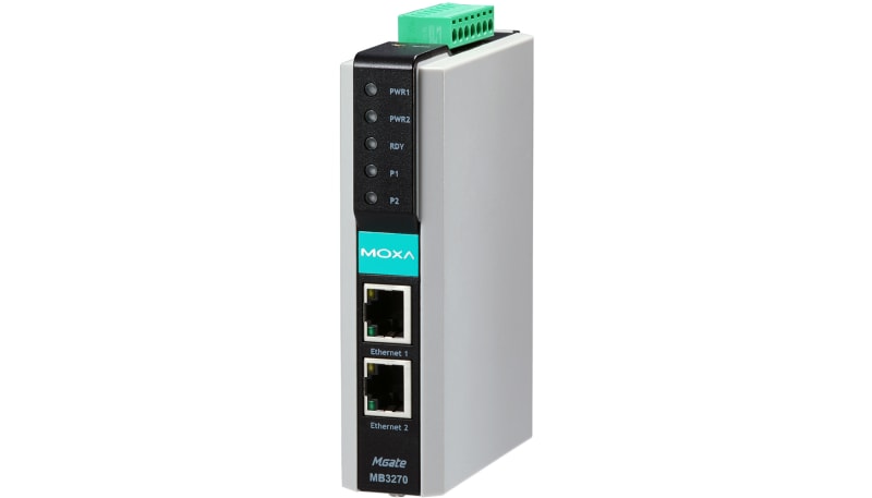 Moxa MGATE MB3270-IEX 2-Port Adv. Modbus Gateway, 100BaseF(X) RJ45 ...