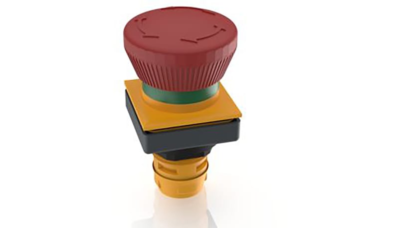 RAFI 1.30.094.001/0300 E-Stop Actuator,RAFIX 16F,23.1 Mounting,Square ...