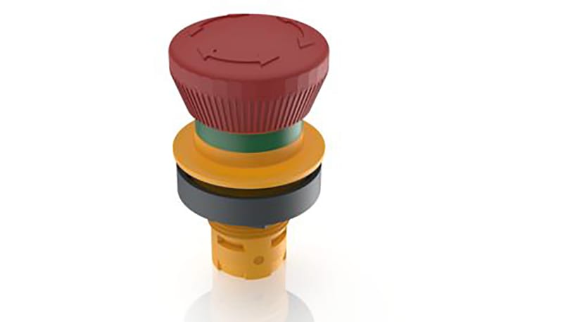 RAFI 1.30.094.011/0300 E-Stop Actuator,RAFIX 16F,22.3 Mounting,Round ...