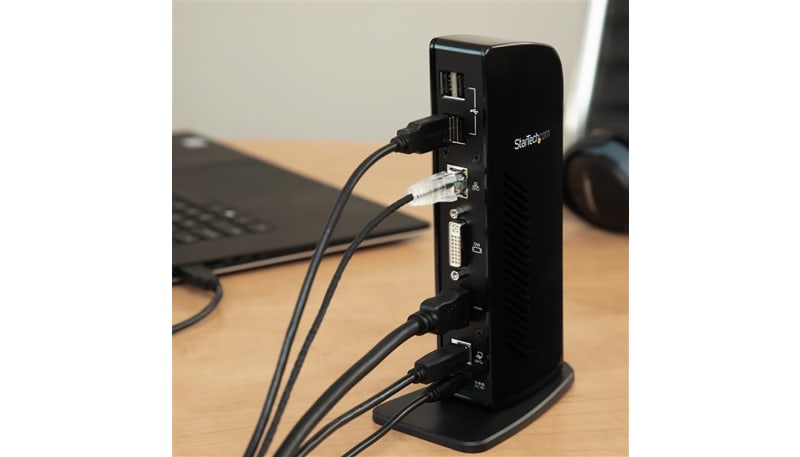 StarTech.com USB3SDOCKHD Dual Monitor USB 3.0 Docking Station with HDMI ...
