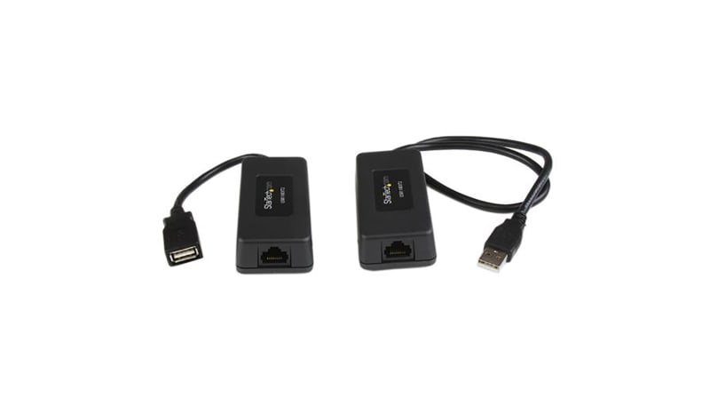 StarTech.com USB110EXT2 1 Port USB over Cat5 Cat6 Ethernet Extender up ...