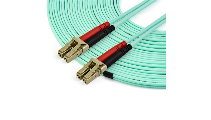 StarTech.com A50FBLCLC15 OM3 LC to LC Multimode Duplex 15m Fiber Optic ...