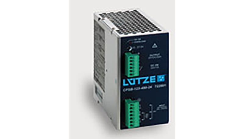 LUTZE Inc. 722801 Power Supply, 3-Phase, CPSB-123-480-24, 1-2-3