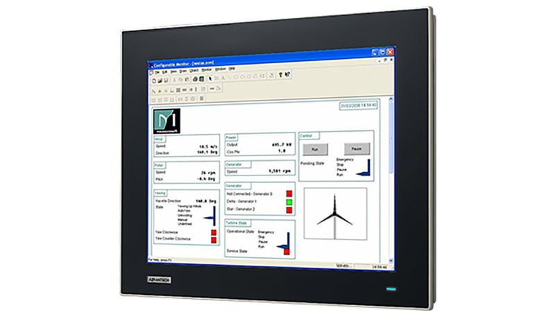 Advantech FPM-7151T-R3AE Industrial Monitor, 15