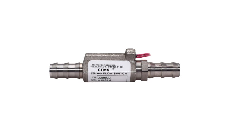 Gems Sensors 206919 Flow Switch, SS, for Large Flow,Low Pressure Drop ...
