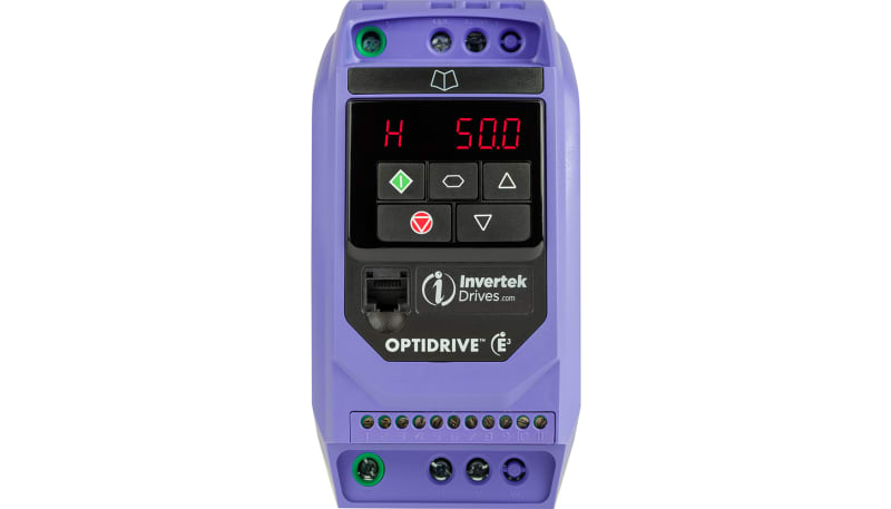 Invertek Drives ODE-3-140022-3F12 AC Drive, Frame 1, 2.2A, 1Hp, 3