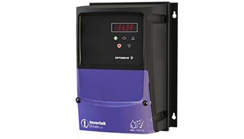 Invertek Keypad Less Invertek Drives ODE-3-110023-101A AC Drive, Frame 1, 2.3A, 0.5Hp, 1 ...