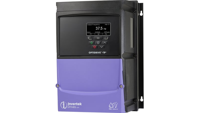 Invertek Drives ODP-2-36100-3H04B-MN AC Drive, Frame 3, 12A, 10Hp, 3 ...