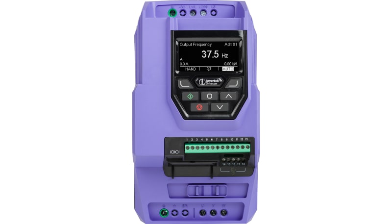 Invertek Drives ODV-3-340180-3F12-MN AC Drive, Frame 3, 18A, 10Hp, 3 ...
