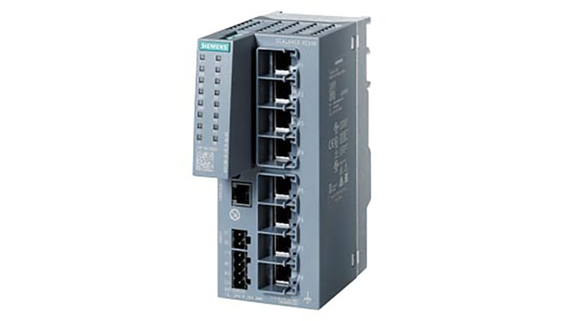 Siemens 6GK52080BA002AC2 Layer 2 Managed Ethernet Switch, 8 10/100