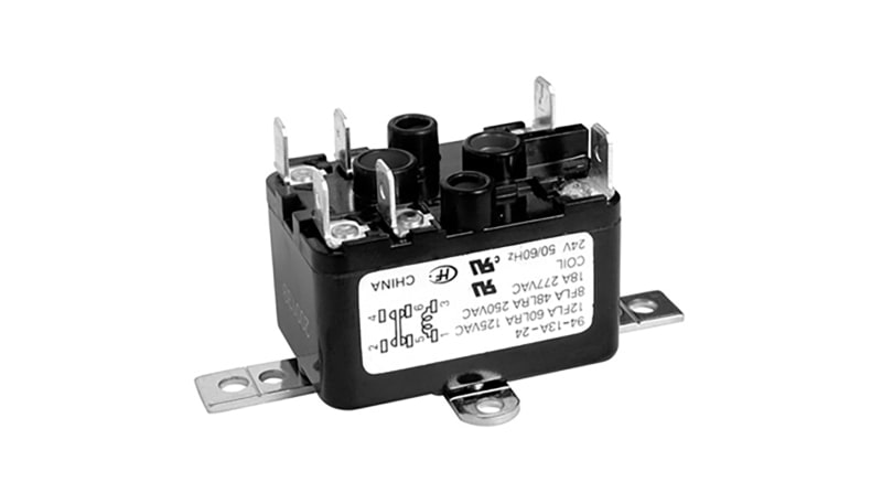Hongfa HF94F-13A24-2(257) 25A, 1 Form A + 1Form B, 24VAC, AgCdO, 0.250 ...