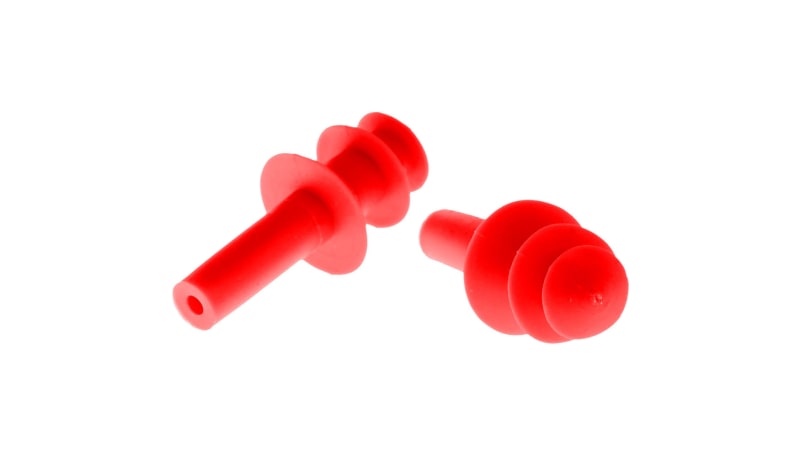 Lift Safety ACG-7G6 Reusable Silicone Ear Plugs FLANGE