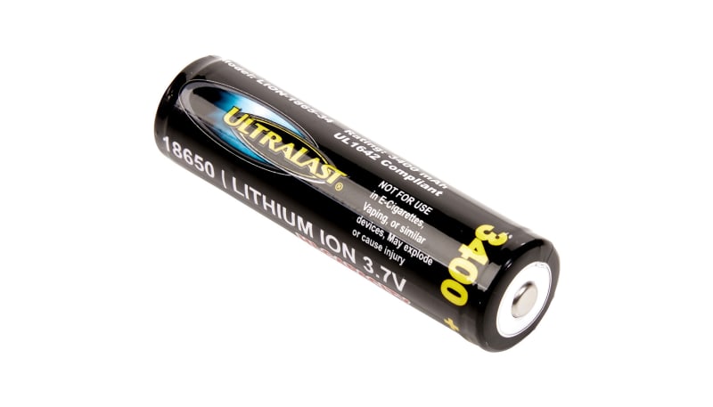 Dantona Industries, Inc. 18650 Rechargeable Battery, Lithium Ion