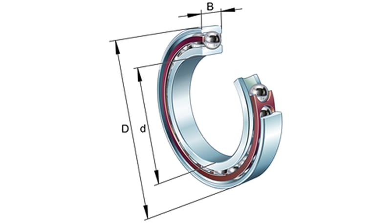 FAG Bearings (Schaeffler) B7002-C-T-P4S-UL Spindle Bearing, Contact ...