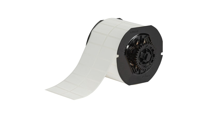 Brady B33-6-8591-WT Weather Resistant Outdoor Polyester Labels,.75