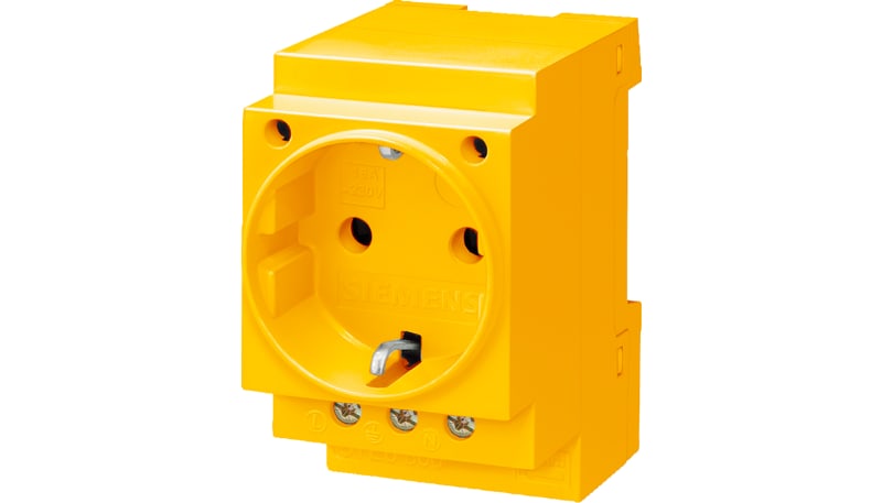 Siemens 5TE6810 OUTLET_SOCKET_2P+PE_16A_DIN VDE 0620_YE ; 5TE6810