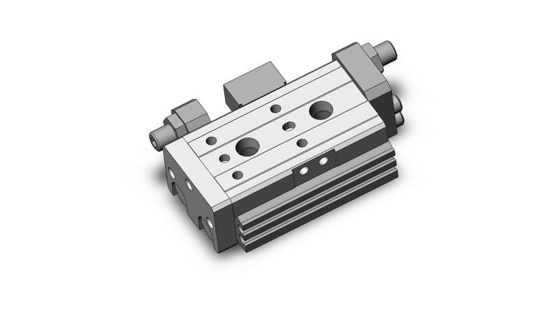 SMC CYLINDERS MXQR12-10C SLIDE TABLE, AIR, REVERSIBLE TYPE, 12MM BORE ...