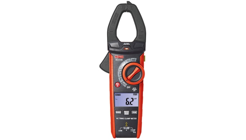 RS PRO 2207280 Digital Multimeter Kit w/ Clamp Meter, Auto Ranging ...