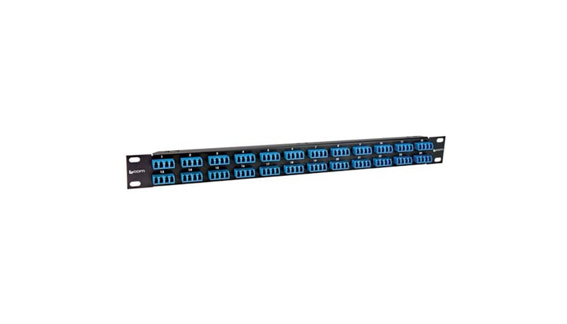 Lcomq Rack Panel L-com PR175LC96-SM Rack Panel96 LC Couplers Single mode-Ceramic Sleeves-