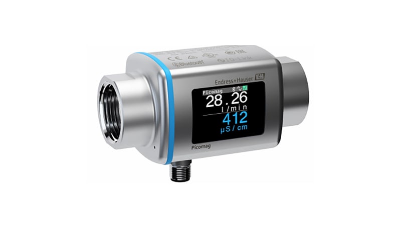Endress+Hauser DMA25-AAADA1 Flowmeter, Picomag, 100l/min, 4-20mA, NPT 1 ...